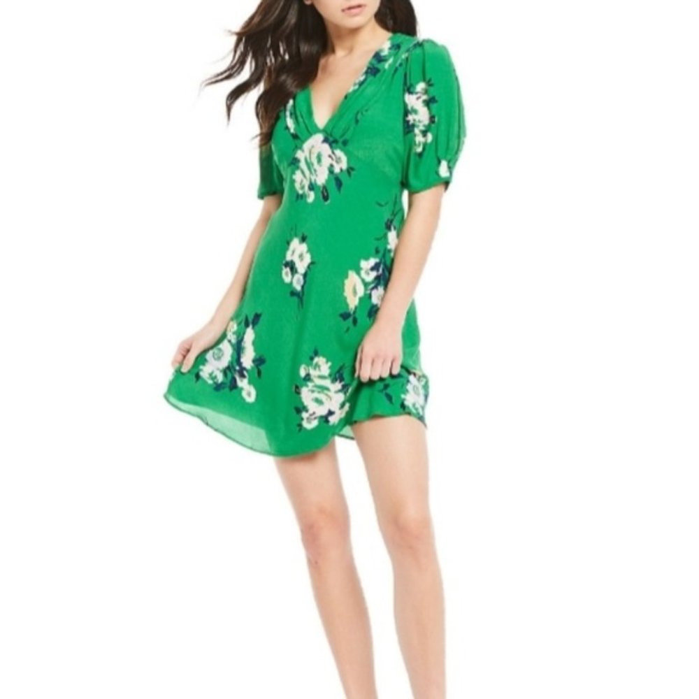 NWT Free People | Women's Combo Dress | Green